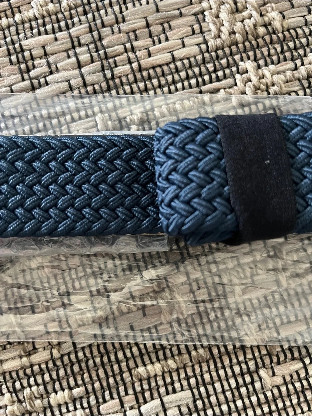 adidas Navy Braided Stretch Golf Belt